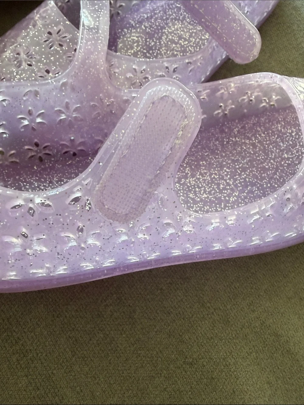 Old Navy Glitter Jelly Mary Jane Shoes - Purple